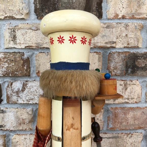Original Steinbach Volkskunst Vintage Wood Nutcracker Chef From West Germany 16” - Picture 10 of 17
